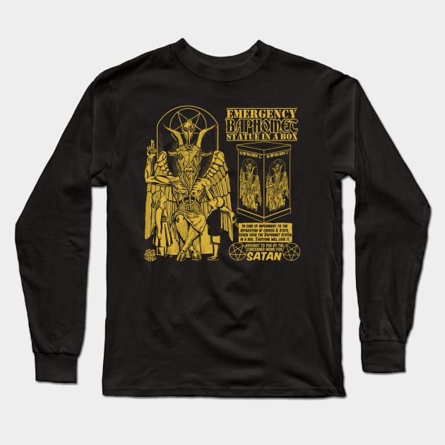 Baphomet In A Box Long Sleeve T-Shirt by Robisrael